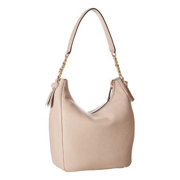 Tory Burch Harper Zip Leather Hobo - Bedrock - Picture 2 of 6